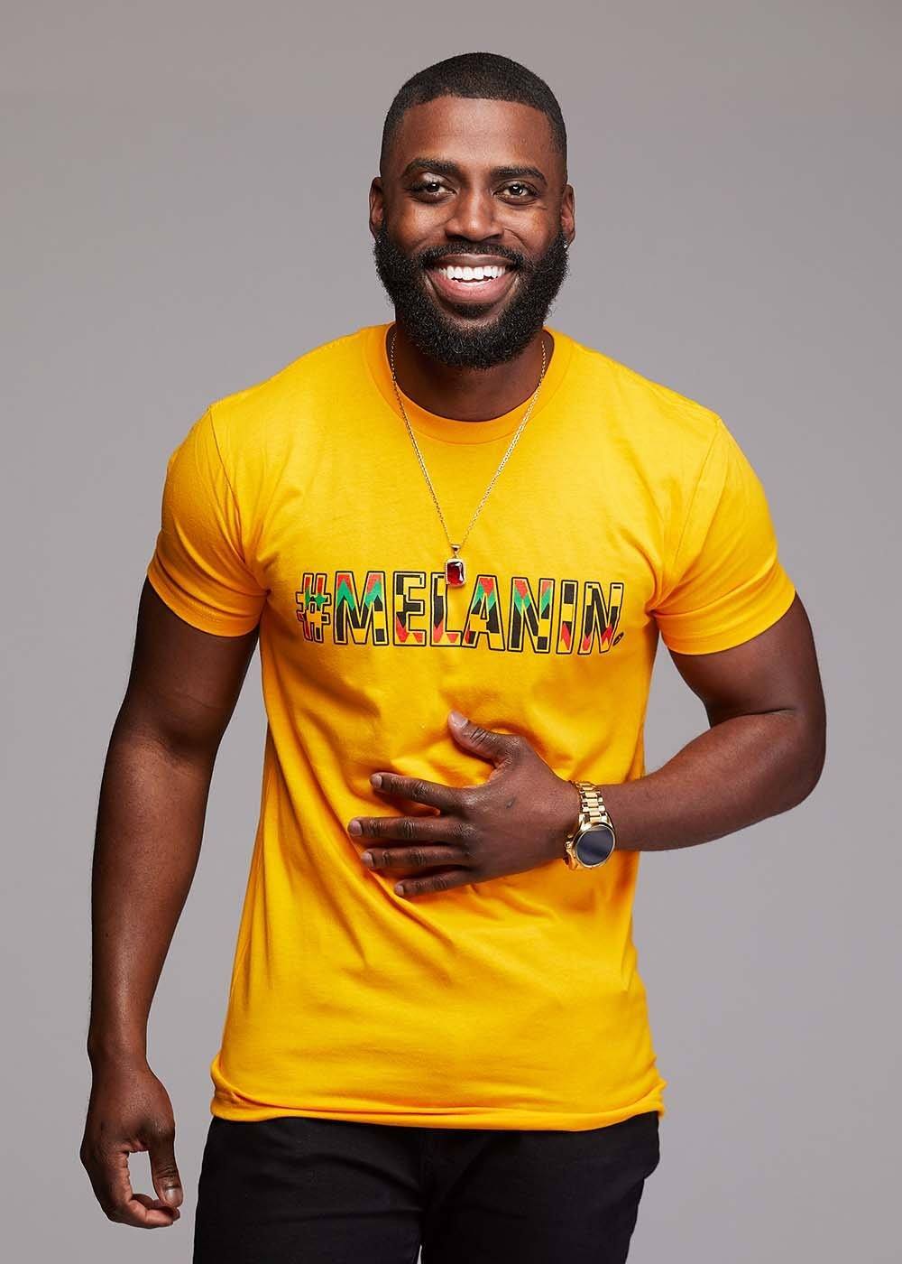 MEN'S MELANIN AFRICAN PRINT T-SHIRT